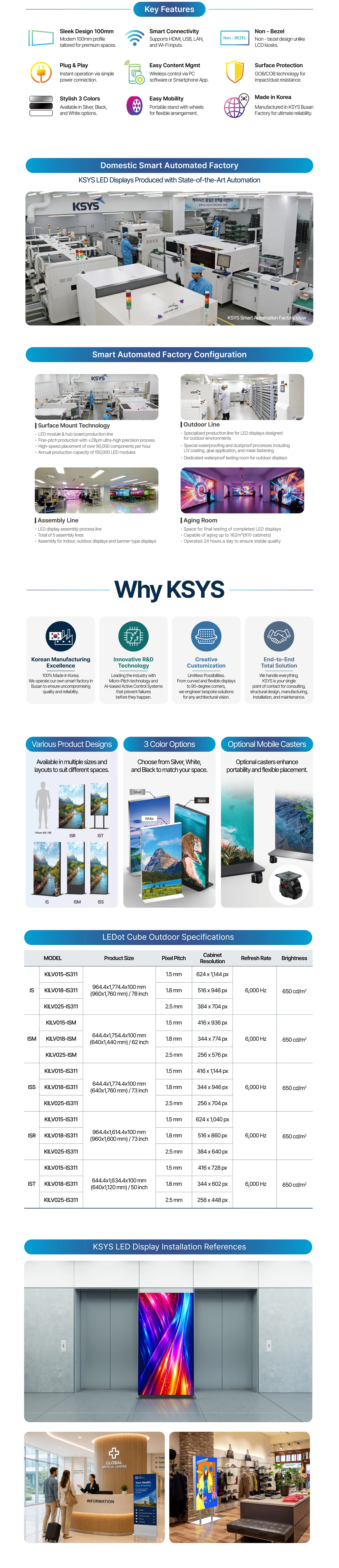 LEDot View Stand features, specifications and application details